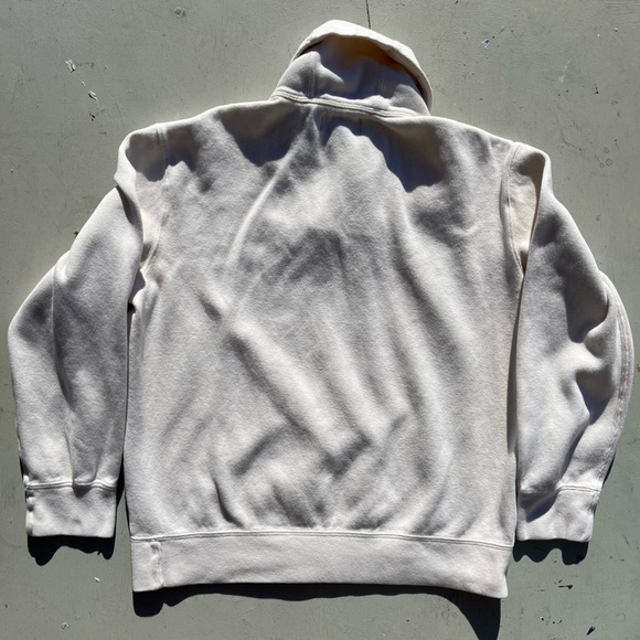 Men's Vintage Polo Ralph Lauren Sweater White Solid L Button High Neck Preppy - Picture 9 of 14